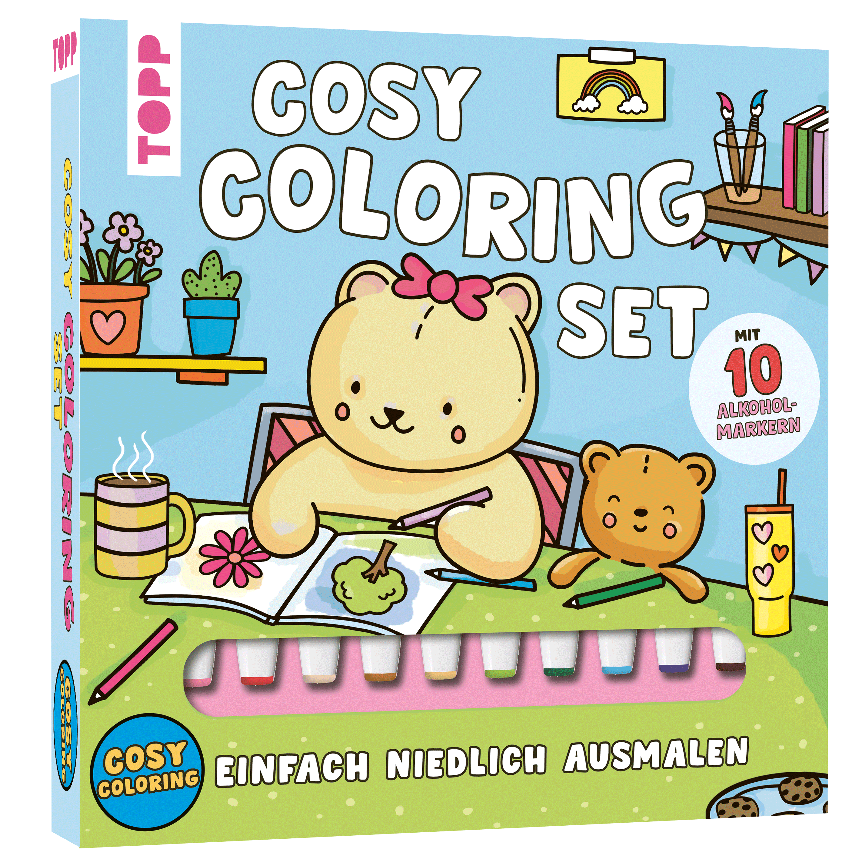 Cosy Coloring Ausmalset - Einfach niedlich ausmalen 