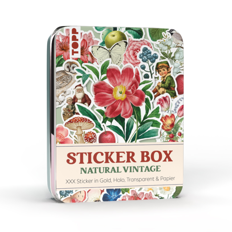 Sticker Box - Natural Vintage