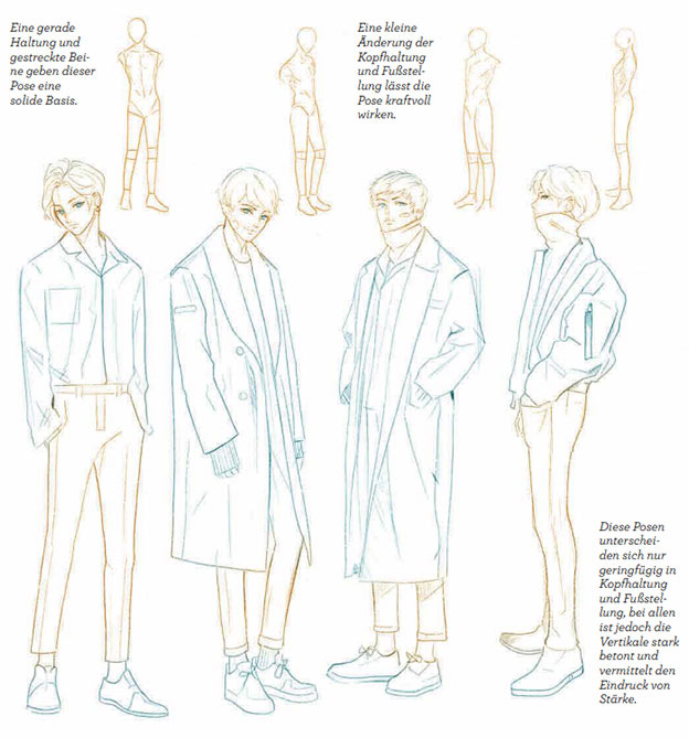Anleitung Manga Posen zeichnen