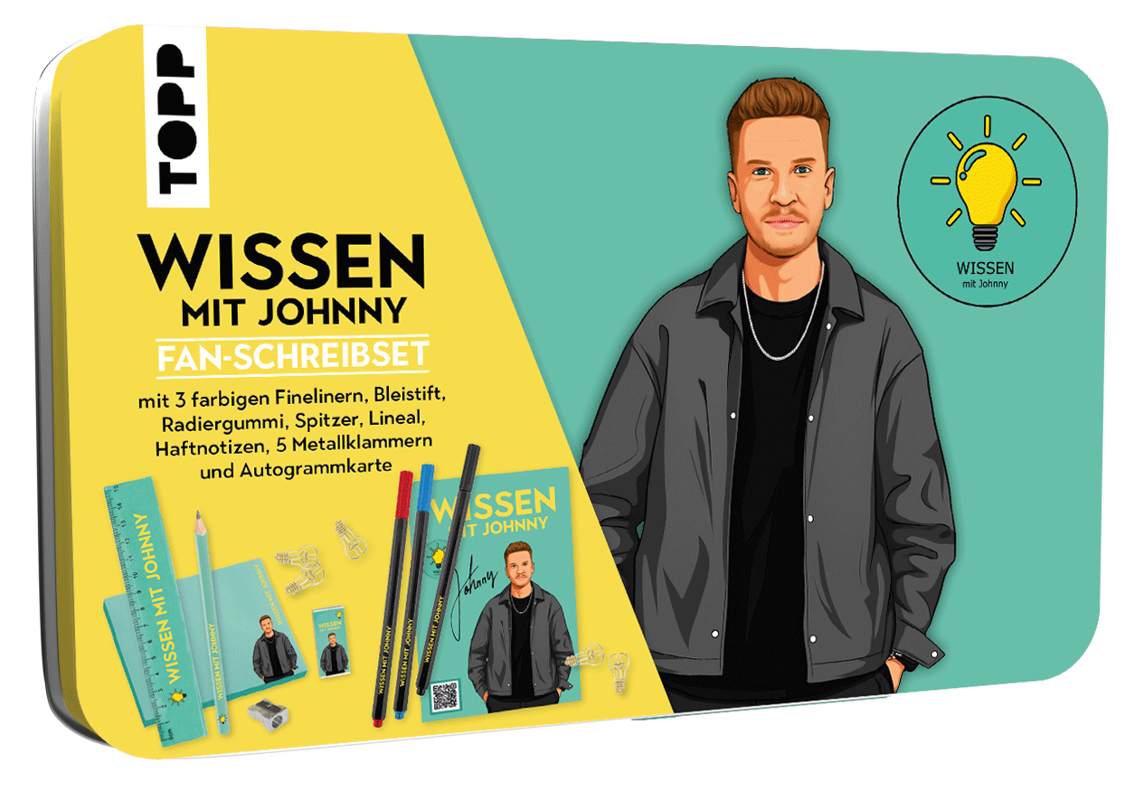 Wissen mit Johnny: Fan-Schreibset