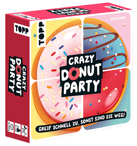 Crazy Donut Party. Greif schnell zu, sonst sind sie weg!