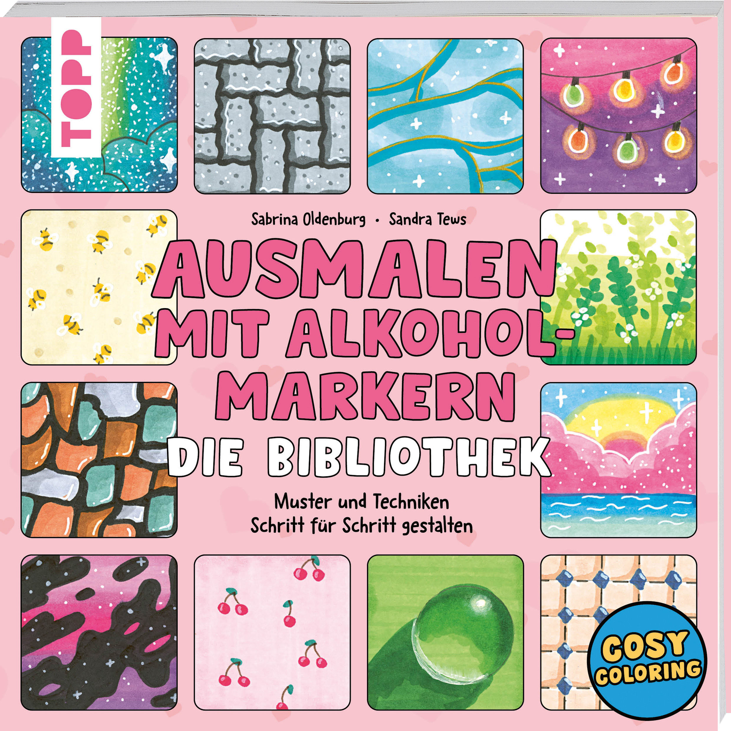 Ausmalen mit Alkoholmarkern - die Bibliothek