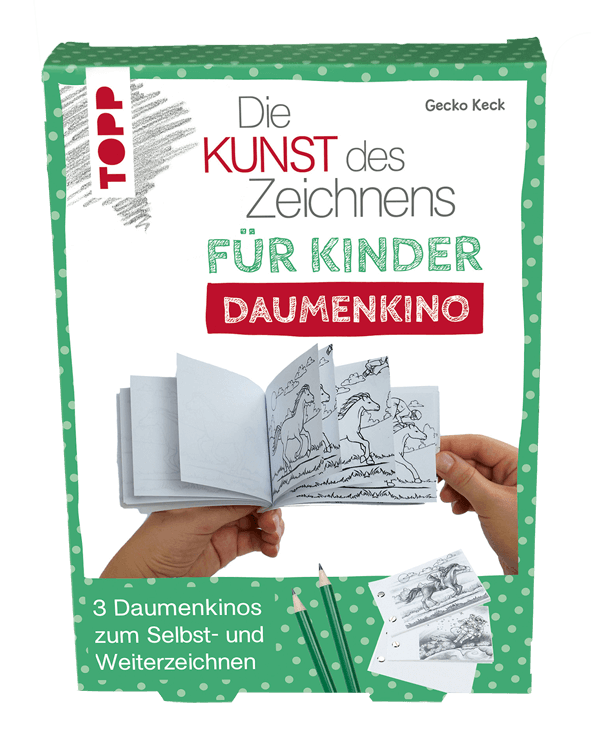Die Kunst des Zeichnens für Kinder Daumenkino