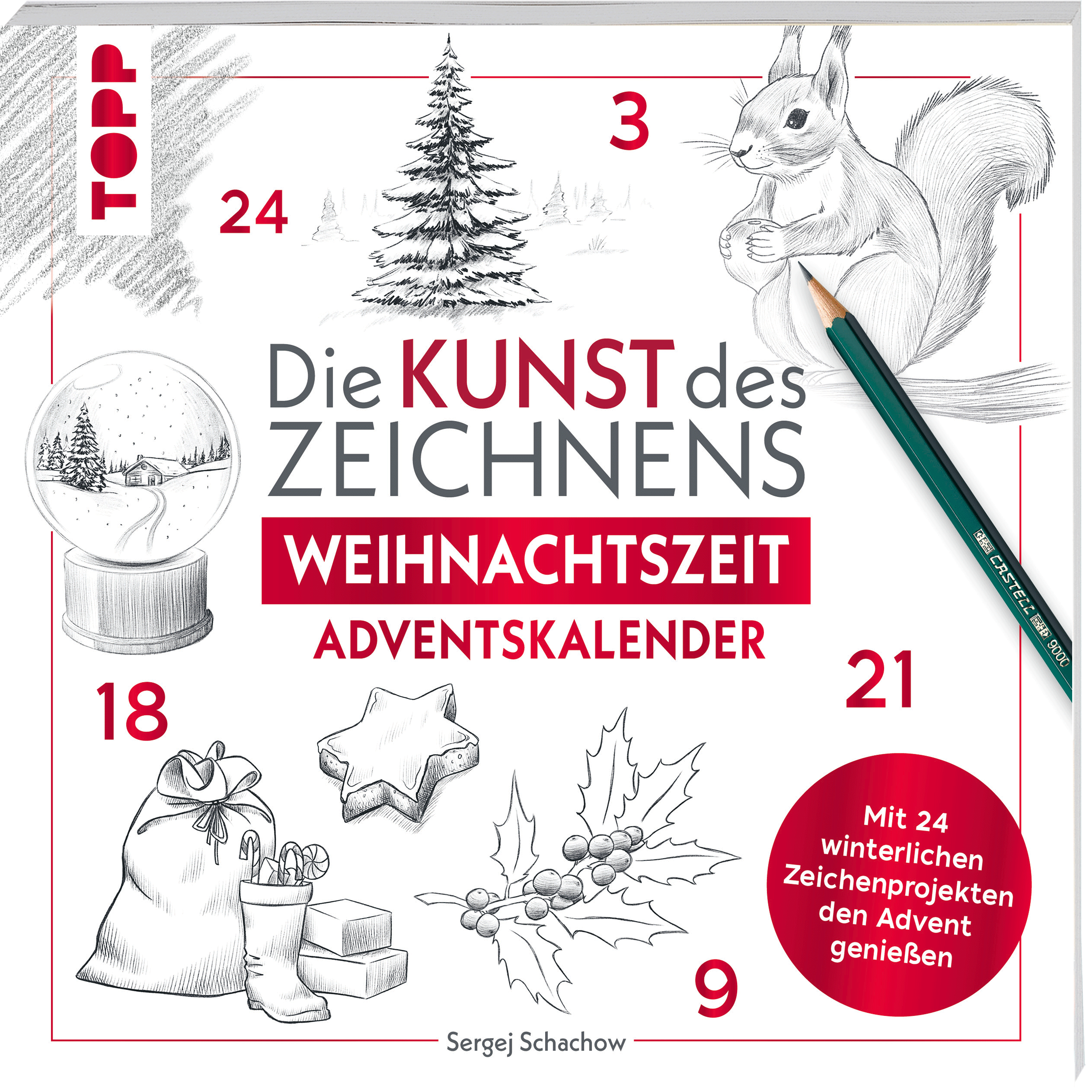 Kunst des Zeichnens Weihnachtszeit - Adventskalender