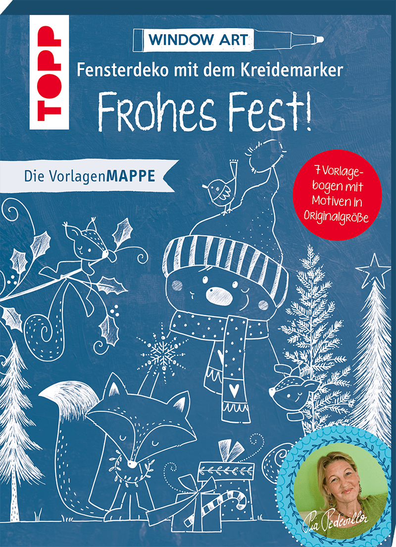 Vorlagenmappe Fensterdeko - Frohes Fest!