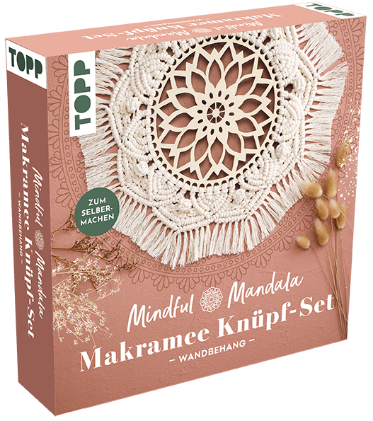 Mindful Mandala - Makramee-Knüpf-Set: Wandbehang