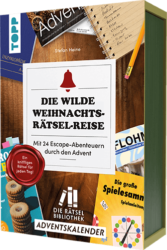 Die Rätselbibliothek Adventskalender – Die wilde Weihnachts-Rätsel-Reise