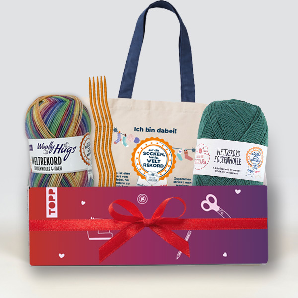 Materialpaket für den Sockenweltrekord