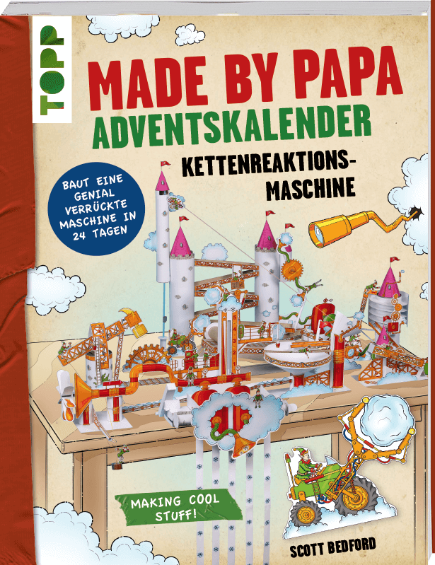 Made by Papa Adventskalender Kettenreaktionsmaschine