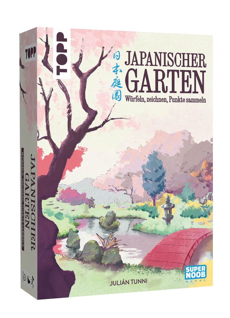 Japanischer Garten – Würfeln, zeichnen, Punkte sammeln