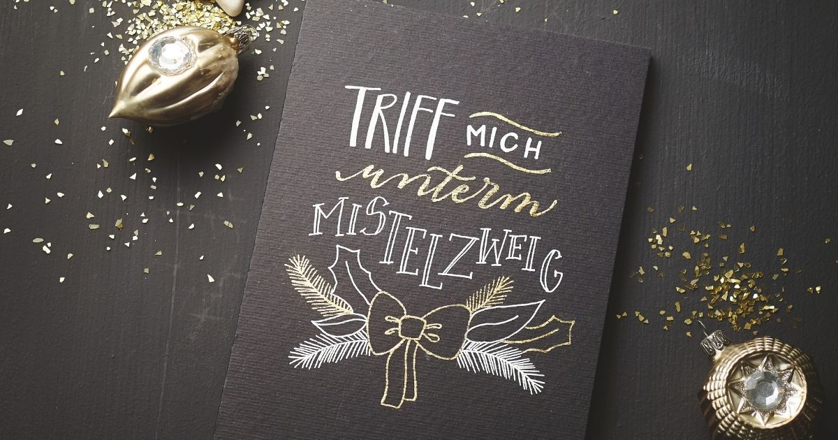 Weihnachtskarten Handlettering: Ideen & Vorlagen | TOPP Blog
